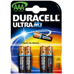 Blister 4 piles LR03 - DURACELL - Alcaline - 1,5V