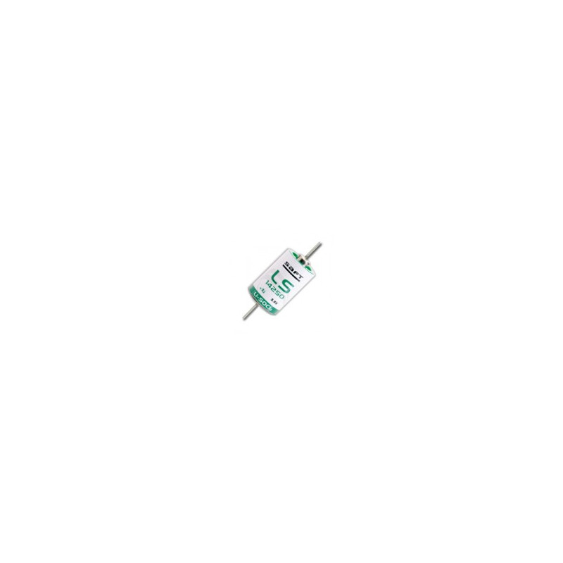 Pile SAFT LS14250 Lithium - 1/2AA - CNA - Fils coaxial - 3,6V - 1,2Ah