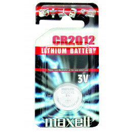 Pile Bouton CR2012 Standard - MAXELL - Lithium - 3V
