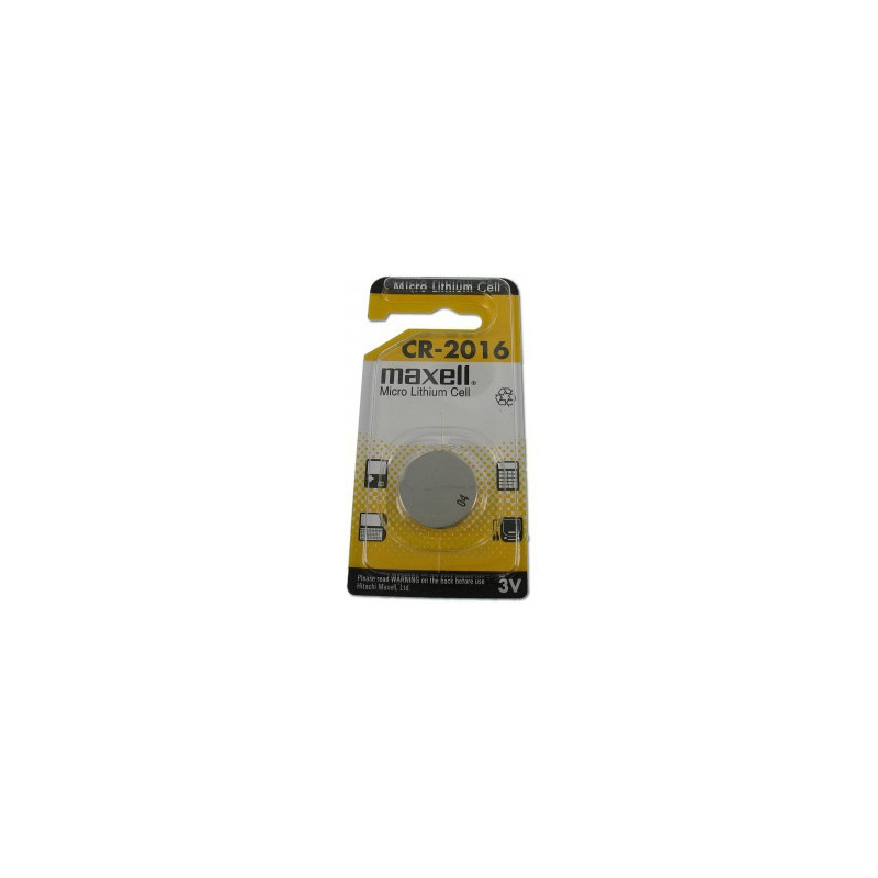 Pile Bouton CR2016 Standard - BATLI07 - MAXELL - Lithium - 3V