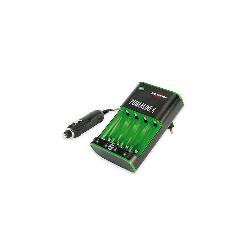 Chargeur ANSMANN Powerline 4 de 1 à 4 accus AAA/AA