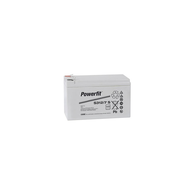 EXIDE Sonnenschein 12V - 7,0Ah - Powerfit - S312/7 - Bac VO
