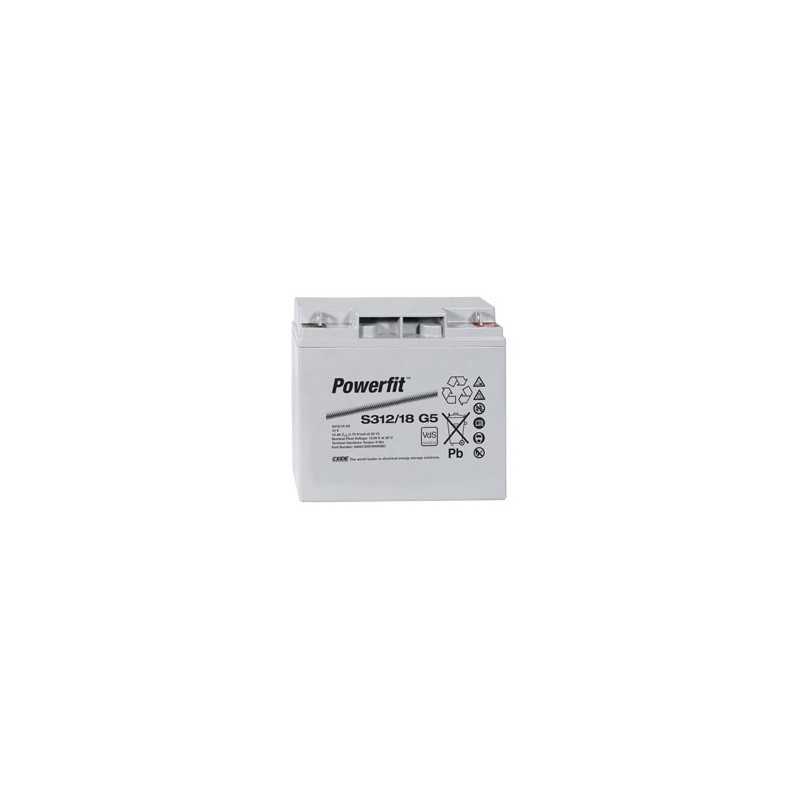 EXIDE Sonnenschein 12V - 19,0Ah - Powerfit - S312/18 - Bac VO - Compatible TUDOR TD 19