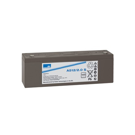 EXIDE Sonnenschein 12V - 2Ah - Dryfit A500 - Bac VO - A512/2S