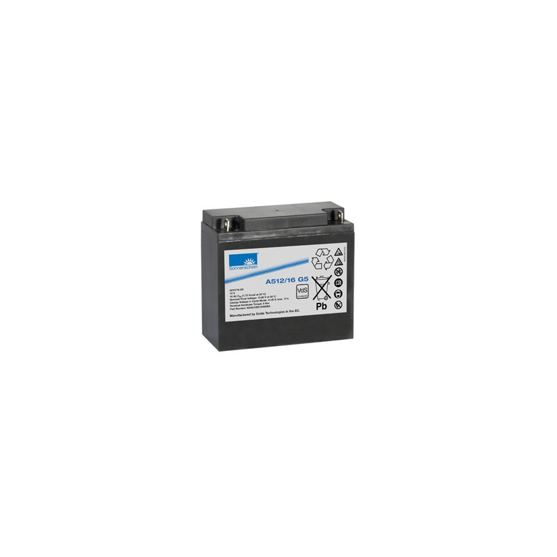 Batterie Exide  SONNENSCHEIN A512/16 G5 PLOMB GEL 12V 16AH