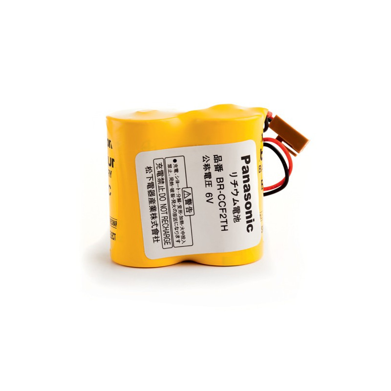 Pack piles PANASONIC BRC - Lithium - 6V - 5000mAh + Connecteur - FANUC