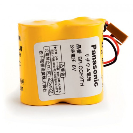 Pack piles PANASONIC BRC - Lithium - 6V - 5000mAh + Connecteur - FANUC