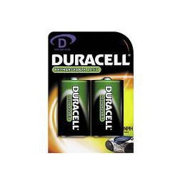 Piles HR20 - D - DURACELL - NiMh - Blister x 2 - - 1.2V - 2200mAh
