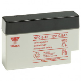 Batterie plomb YUASA, gamme NP - NP0.8-12FR - 0.8Ah et 12V - AGM