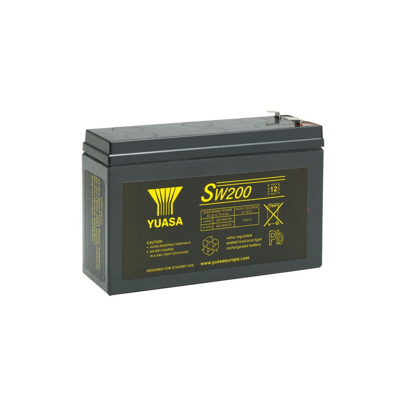 Batterie plomb YUASA SW200 - 12V 5.9Ah - SW200CYUA - Spécial Onduleur