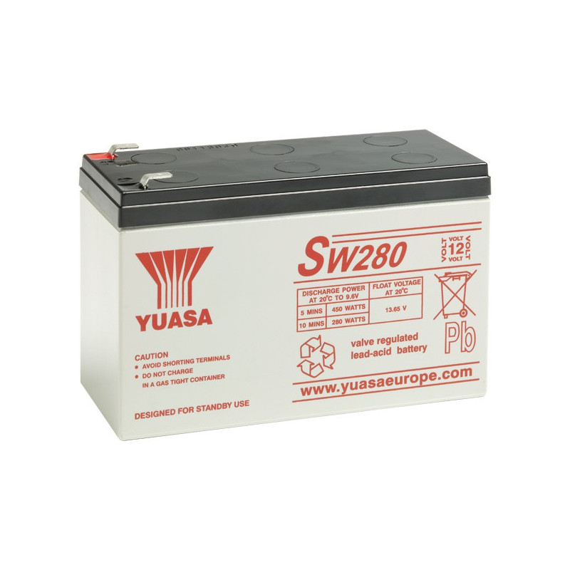 Batterie SW280 YUASA Spécial ONDULEUR - AGM - 12V - 7Ah