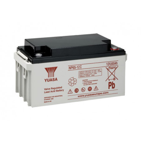 Batterie plomb YUASA, gamme NP - NP65-12 I FR - 65.0Ah et 12V - AGM