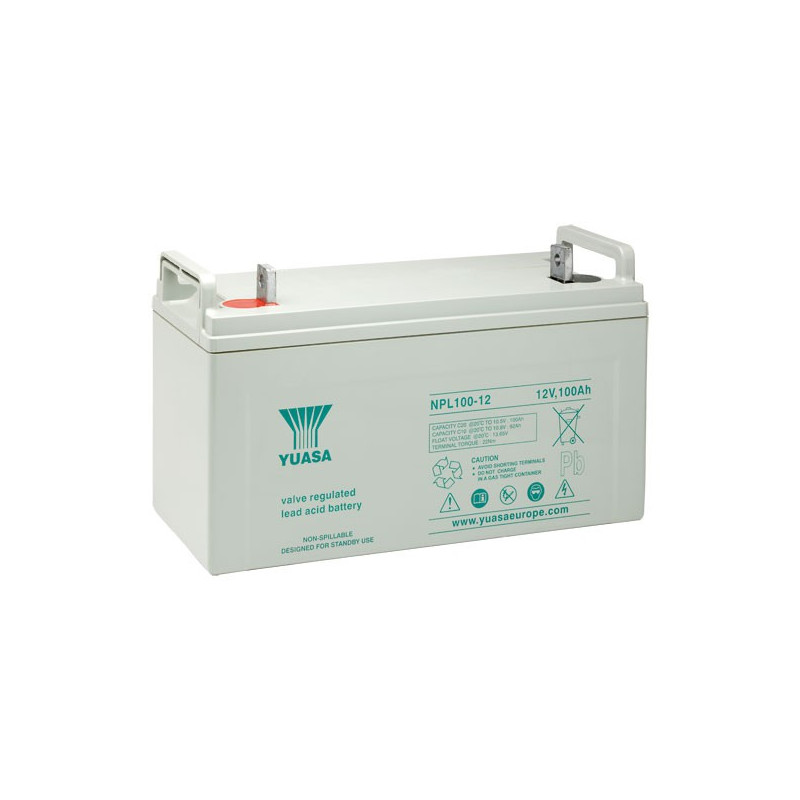 Batterie YUASA 12V et 100.0Ah  - NPL100-12 I FR - Longue durée de vie