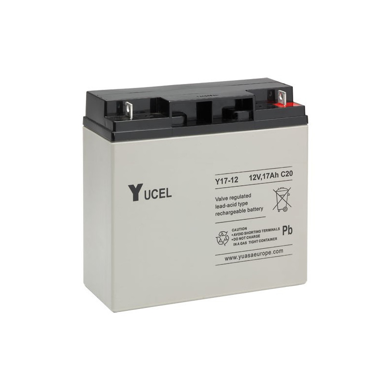 Batterie marque YUASA gamme YUCEL de 12V et 17.0Ah - Y17-12 - AGM