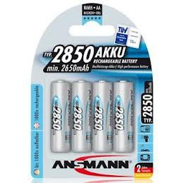 Blister 4 Piles HR06 - AA - ANSMANN - NiMh - 1.5V - 2850mAh