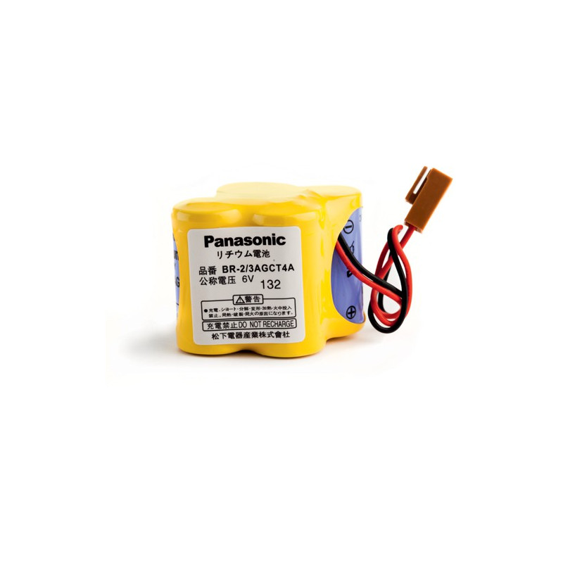 Pack pile PANASONIC BR 2/3 A - Lithium - 6V - 2400mAh+ connecteur marron A98L-0031-0025 Pack pile PANASONIC BR 2/3 A - Lithium - 6V - 2400mAh+ connecteur marron A98L-0031-0025