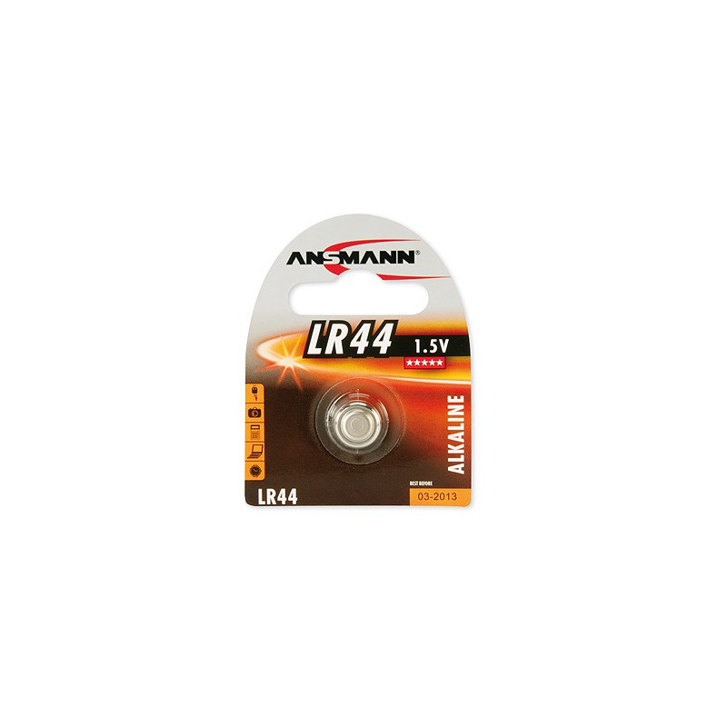 Pile Bouton ANSMANN LR44 - AG13 - V13G - LR1154 - A76 - Alcaline - 1.5V Pile Bouton ANSMANN LR44 - AG13 - V13G - LR1154 - A76 - Alcaline - 1.5V