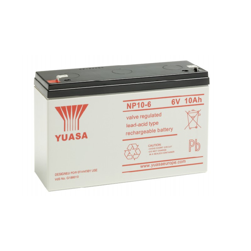 YUASA 6V - 10Ah - NP10-6 - AGM