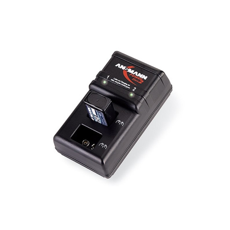ANSMANN Chargeur de 2 accus 9V NiMh - Livré sans accus ANSMANN Chargeur de 2 accus 9V NiMh - Livré sans accus