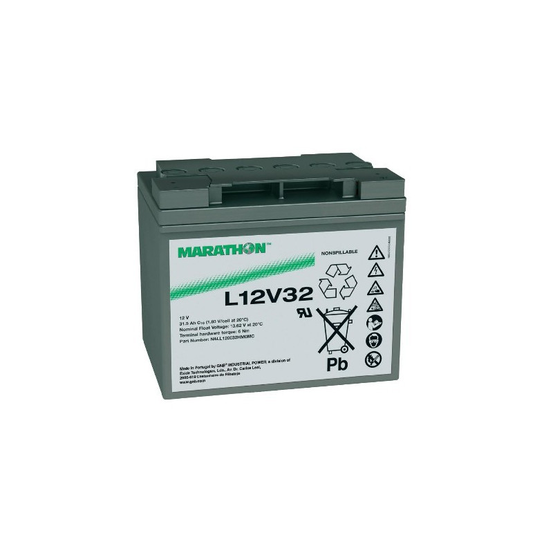 EXIDE Marathon 12V - 32 Ah - Long Life - L12V32 EXIDE Marathon 12V - 32 Ah - Long Life - L12V32