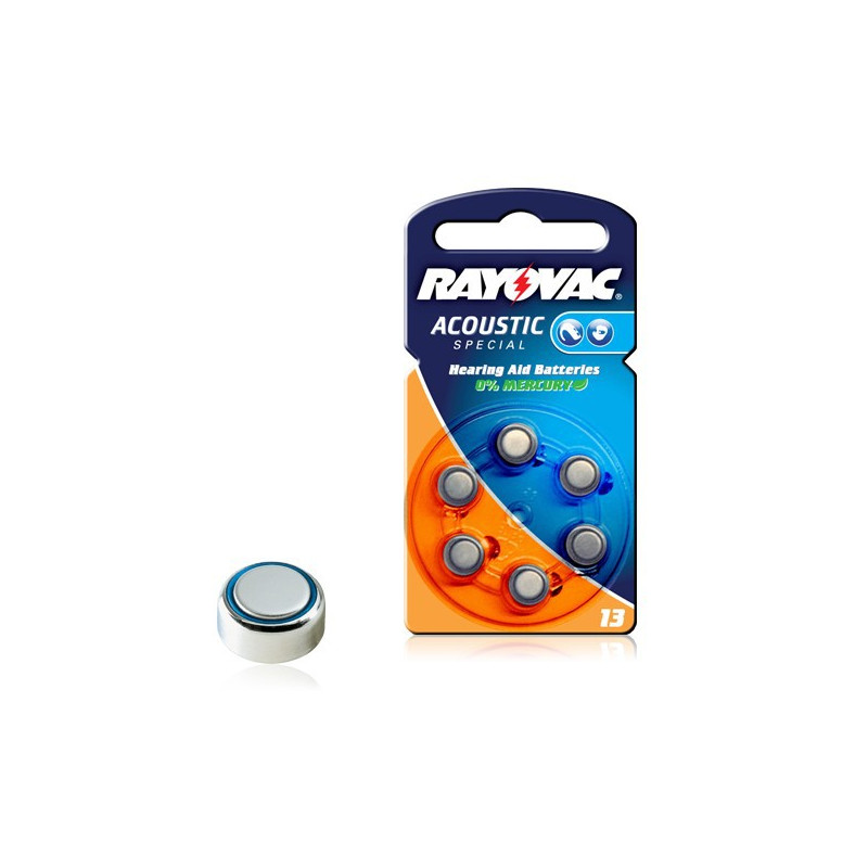 RAYOVAC Pile Bouton Zinc Air - 13AE Acoustic