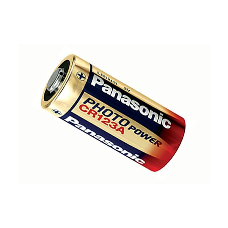 Lot De 50 Piles CR123 Panasonic – CR-2/3AF, 3V Lithium – Pour Alarme, Appareil Photo, Drain