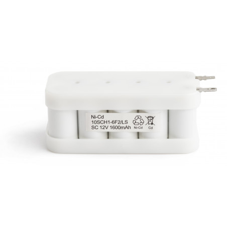 Pack Batterie BAES Flasque NiCd – 12V – 0,8Ah – AA