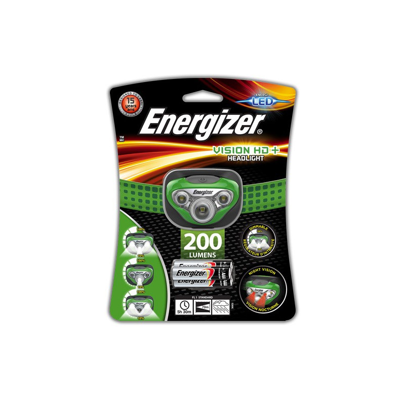 ENERGIZER Lampe Frontale LED Vision HD+ Headlight
