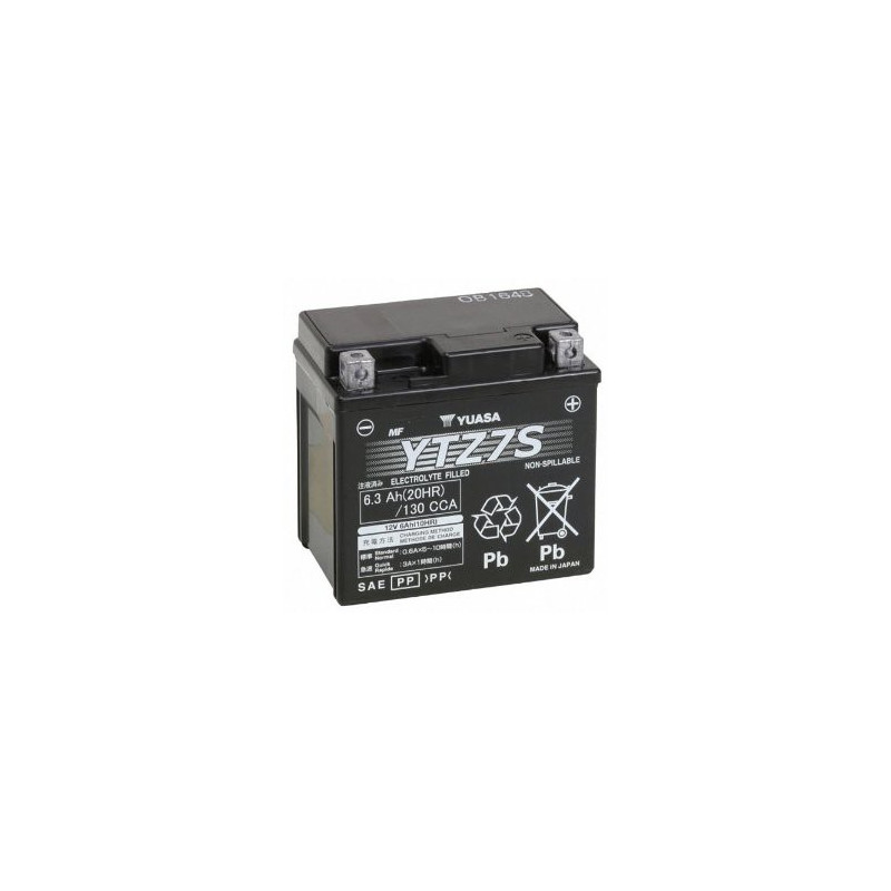 YUASA Batterie Moto- 12V / 6Ah - YTZ7S / GTZ7S