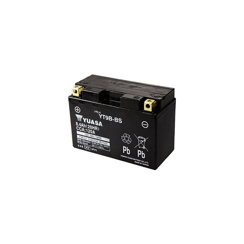 YUASA Batterie de Moto YT9B-BS 