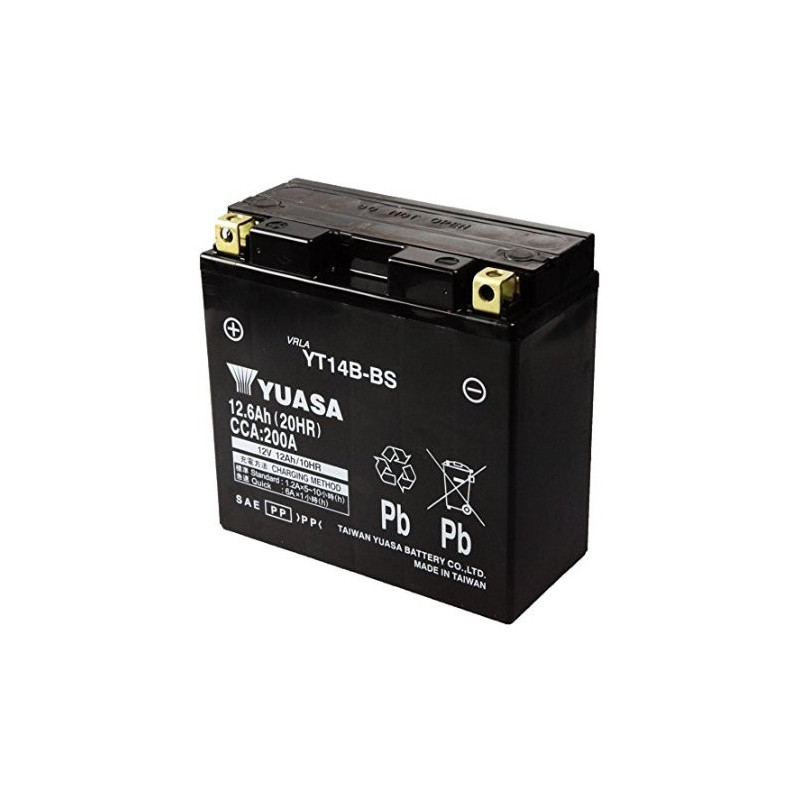 YUASA Batterie de Moto  12V - 12Ah - YT14B-BS 