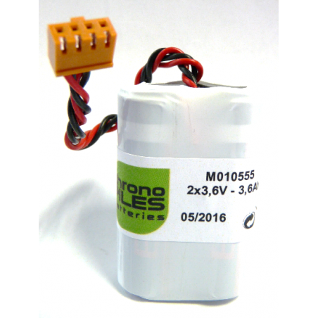 CHRONO Pack Pile Lithium 2x3.6V 3.6Ah + Connecteur - OKUMA