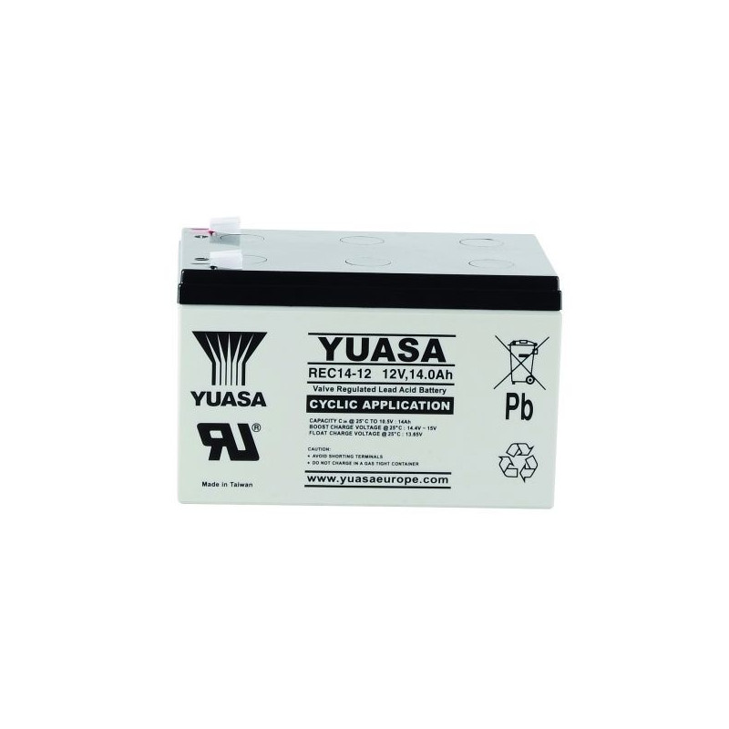 YUASA 12V - 14Ah - REC14-12 Cyclage