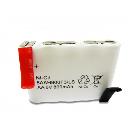 YUASA PACK Batterie Compatible NiCd 6V 800mAh - 5VTAA600 - 803982