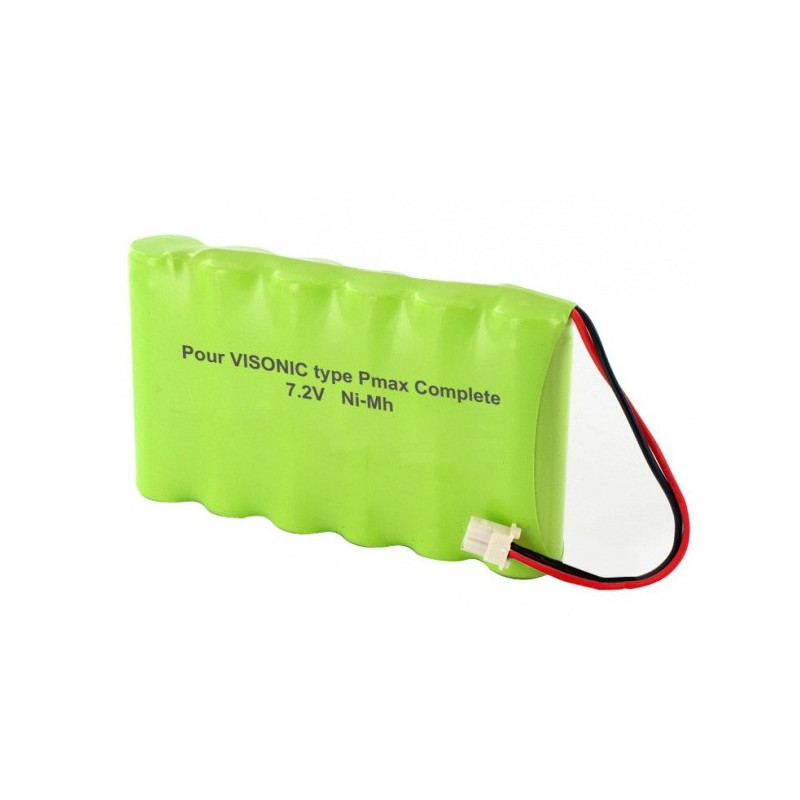Batterie Alarme Compatible VISONIC - AA – 7.2V - 1300mAh + Connecteur