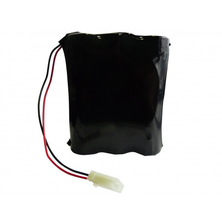 CHRONO Pile Batterie Alarme Compatible SILENTRON - 6LR20 Alcaline - 9V - 18Ah + Connecteur