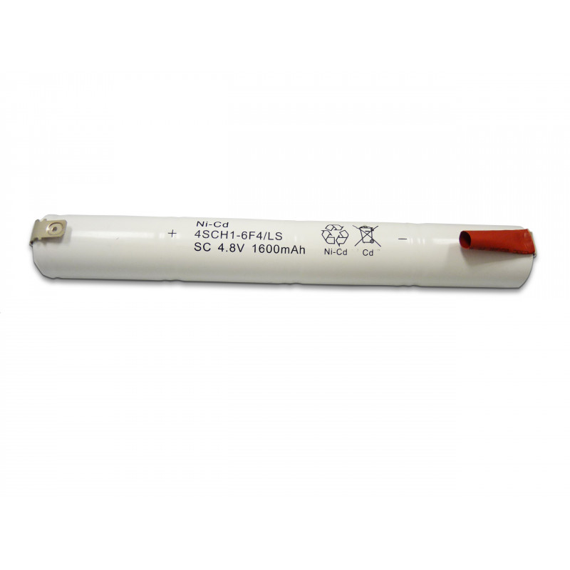 Pack Batterie BAES NiCd – 4,8V – 1,6Ah – SC - Baton