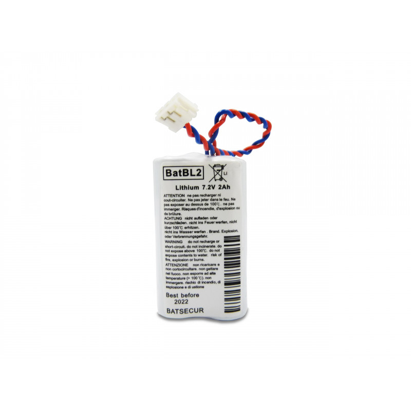 CHRONO Pile Batterie Alarme Compatible LABEL CESAR BL2 - AA - 6.0V - 2.0Ah + Connecteur CHRONO Pile Batterie Alarme Compatible LABEL CESAR BL2 - AA - 6.0V - 2.0Ah + Connecteur