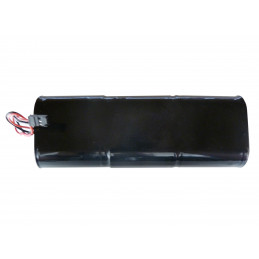 CHRONO Pile Batterie Alarme Compatible NOXALARM - 6LR20 Alcaline - 9V - 18Ah + Connecteur Noir