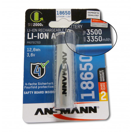 Ansmann batterie Lithium-Ion 18650 - 3.6V 3350 mAh