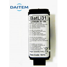 DAITEM Pile Batterie Alarme BATLI30 - 4,5V - 3Ah 