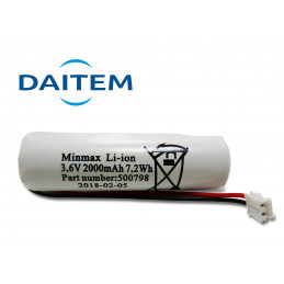 Pile Lithium DAITEM d'origine 951-21X - 3.6V - 2Ah