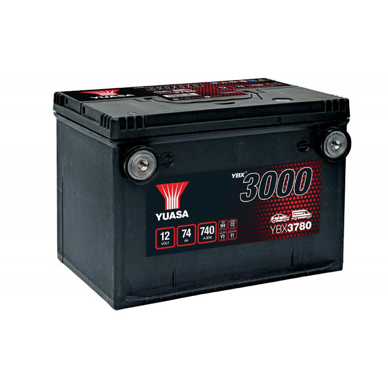 YUASA Batterie voiture YBX3780 - 12V - 74Ah YUASA Batterie voiture YBX3780 - 12V - 74Ah