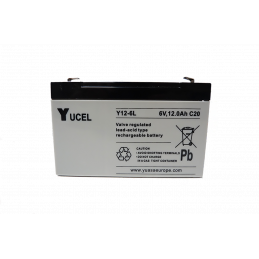 YUASA / YUCEL Batterie plomb - AGM - Y12-6L - 6V, 12Ah