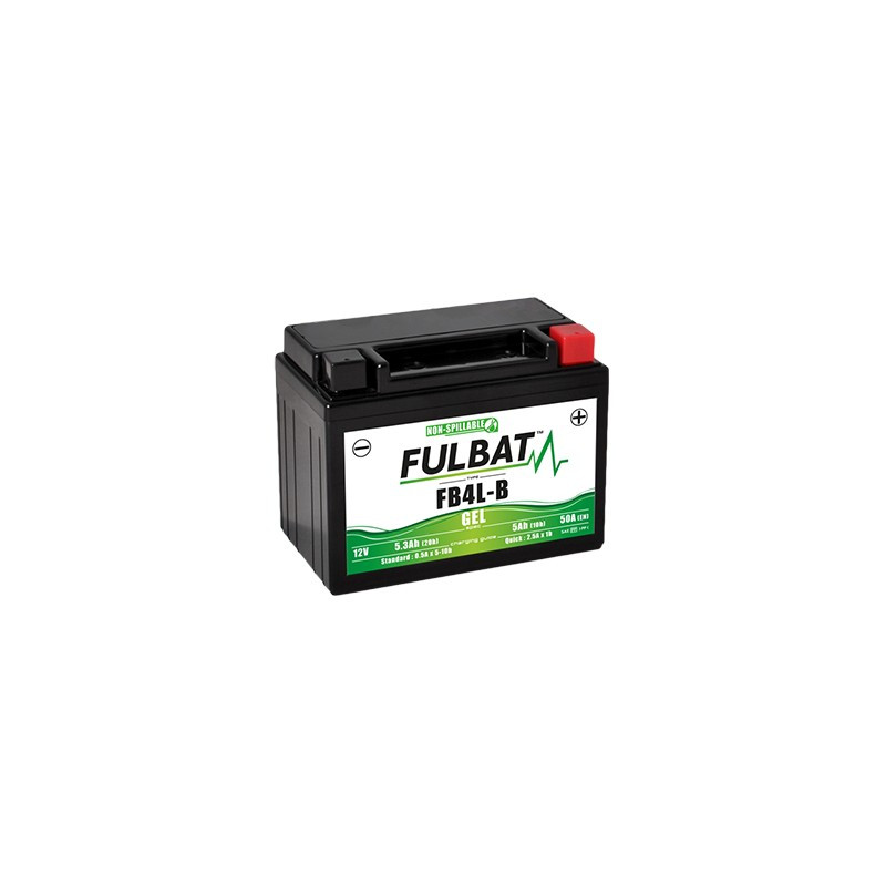 Batterie moto FB4L-B FULBAT GEL - 12V - 5.3Ah