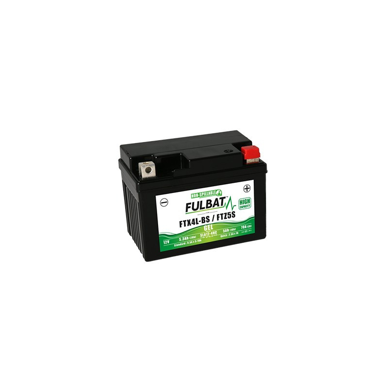 Batterie moto FTX4L-BS/FTZ5S FULBAT GEL - 12V - 5.3Ah
