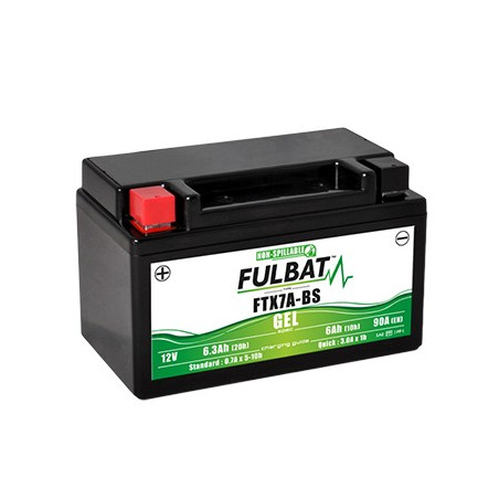 Batterie moto FTX7A-BS FULBAT GEL - 12V - 6.3Ah