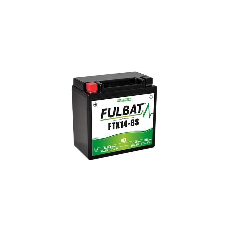 Batterie moto FTX14-BS FULBAT GEL - 12V - 12.6Ah Batterie moto FTX14-BS FULBAT GEL - 12V - 12.6Ah
