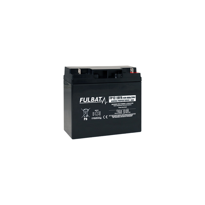 Batterie Plomb Standard FP12-18 FR - 12V - 16.7Ah - UL94.FR – FULBAT