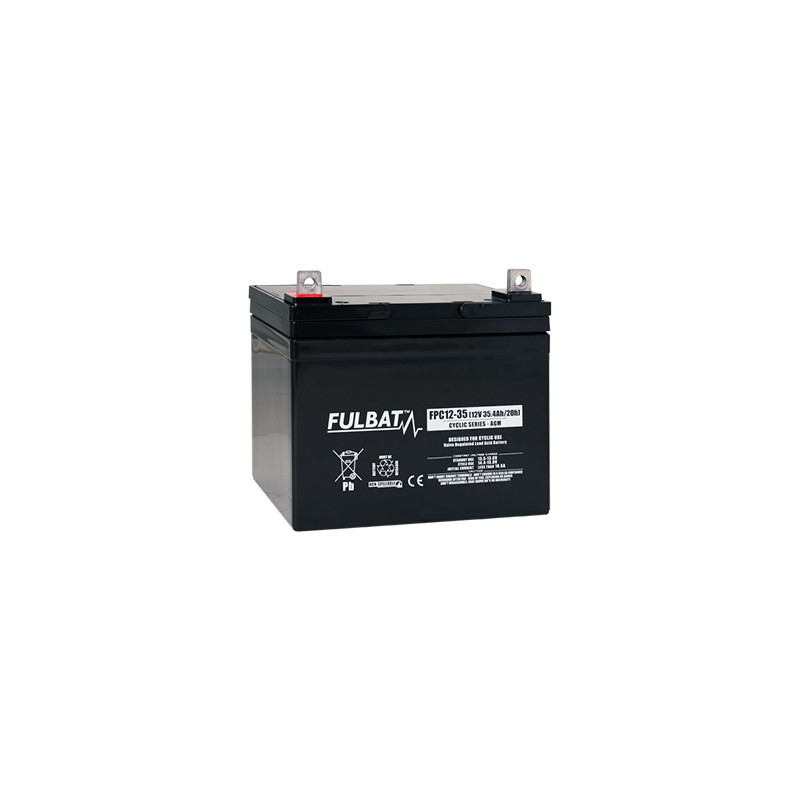 Batterie Plomb Cyclage FPC12-35 - 12V - 33Ah - UL94.FR – FULBAT